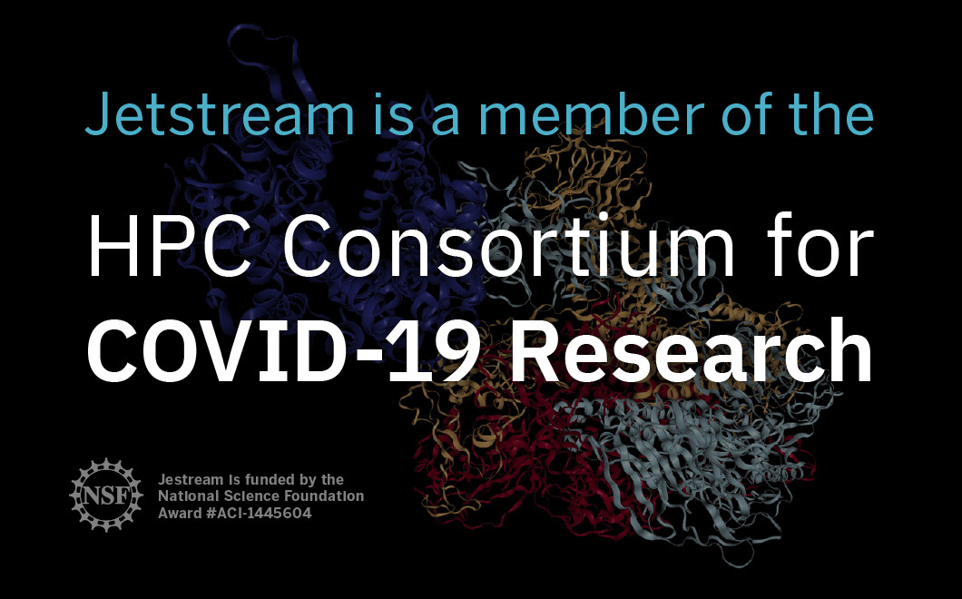 Jetstream is a member of the HPC Consortium for COVID-19 Research.